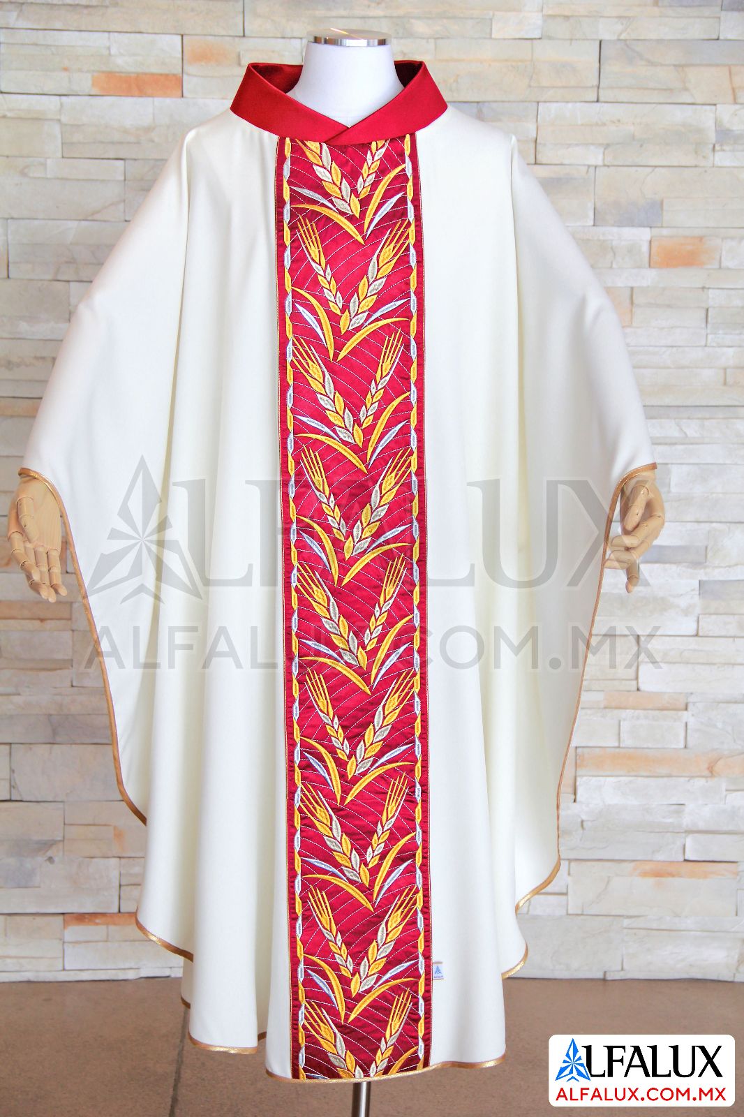 31 VITALIS Casulla Alfalux  Central Perla Rojo Quem 562 (1)